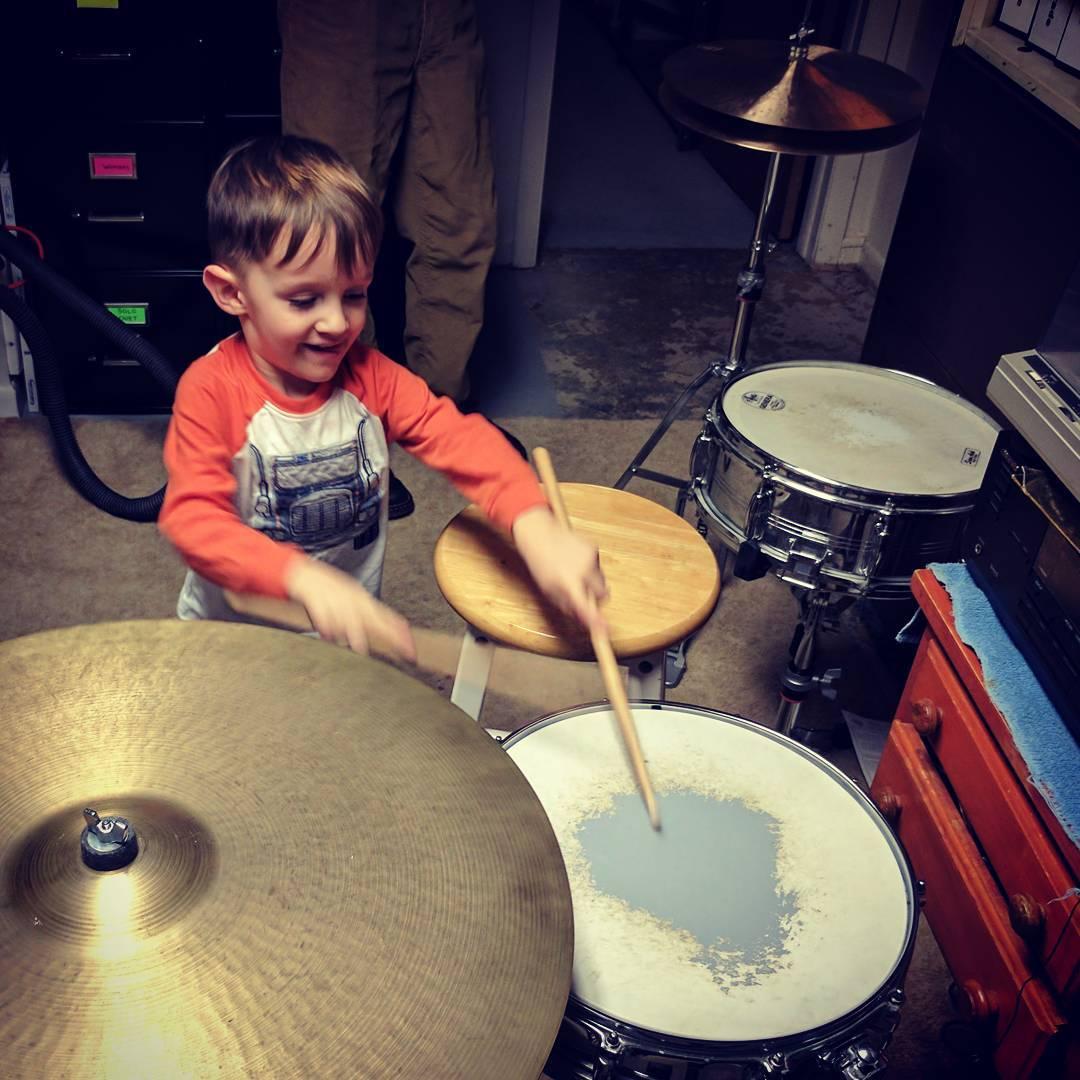 And so it begins. #littledrummerboy&#8230;