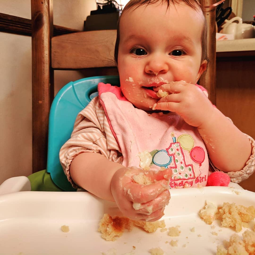 She likes cake. #happy1st&#8230;